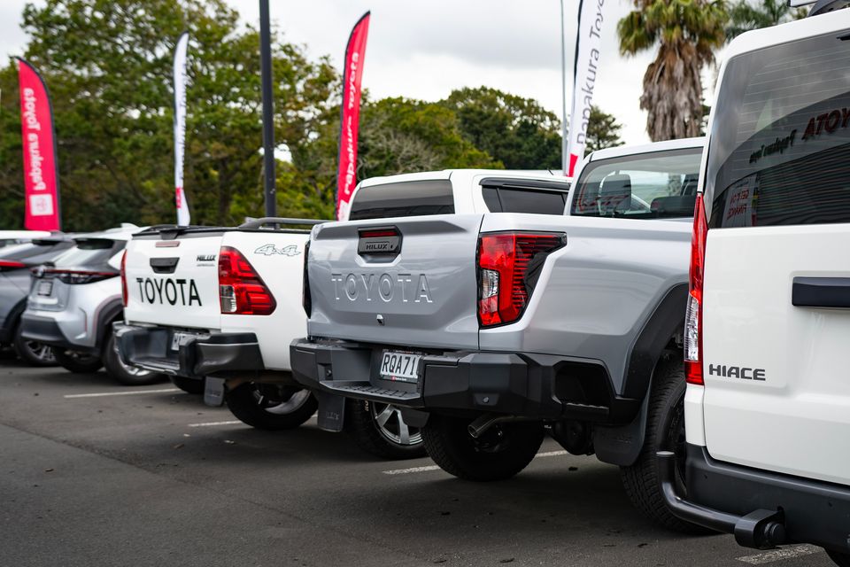 Hilux rear ends, old (left) versus new (right).