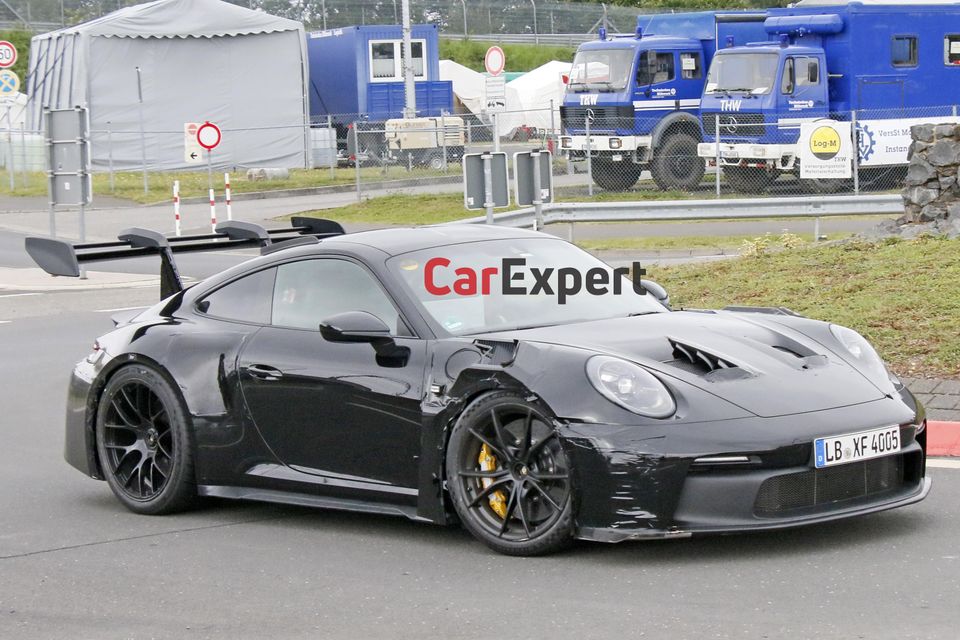 Above: The Porsche 911 GT3 undergoing testing in 2023.