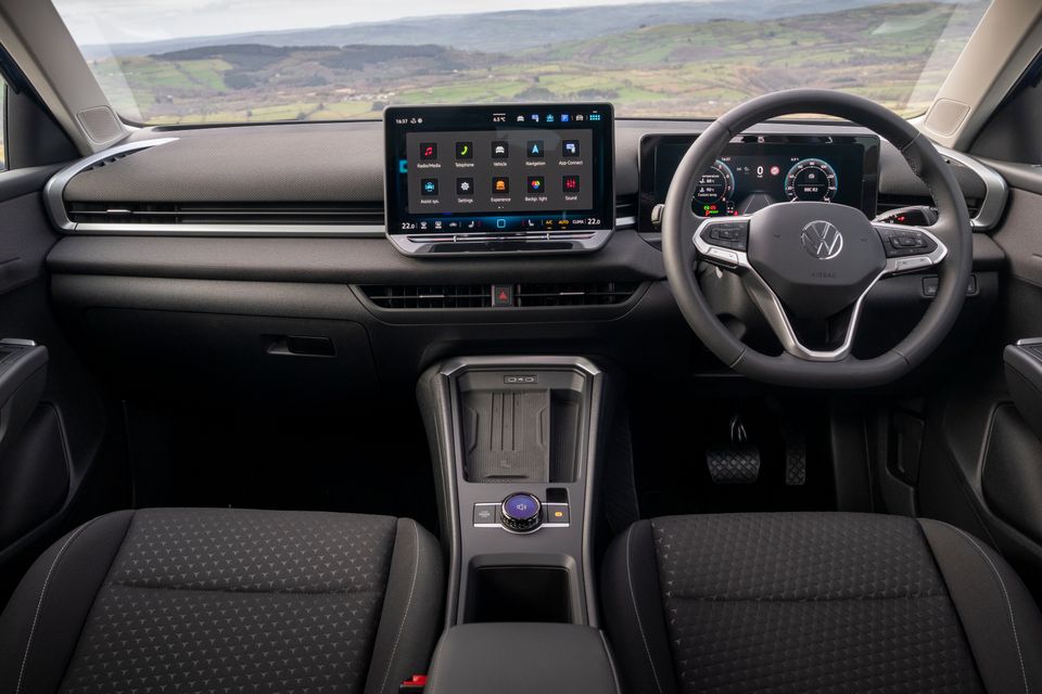 Physical buttons make a welcome return to the steering wheel.
