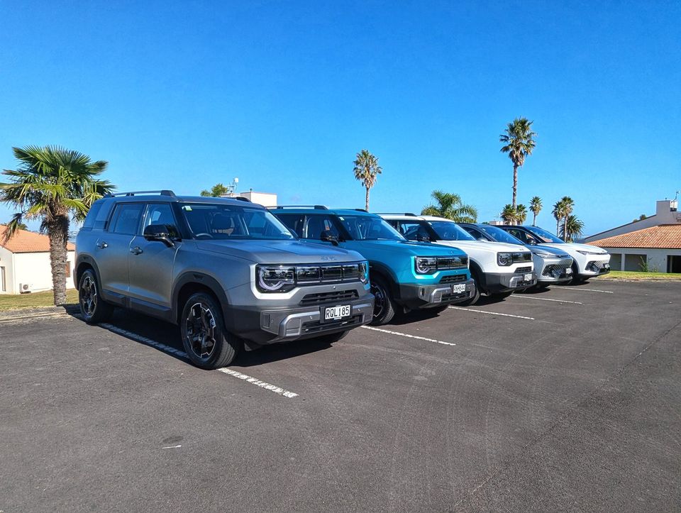 The BAIC B30 (left) has chunky, off-road-inspired styling whilst the urban-focused X55 (right) has a more conventional, rounded face.