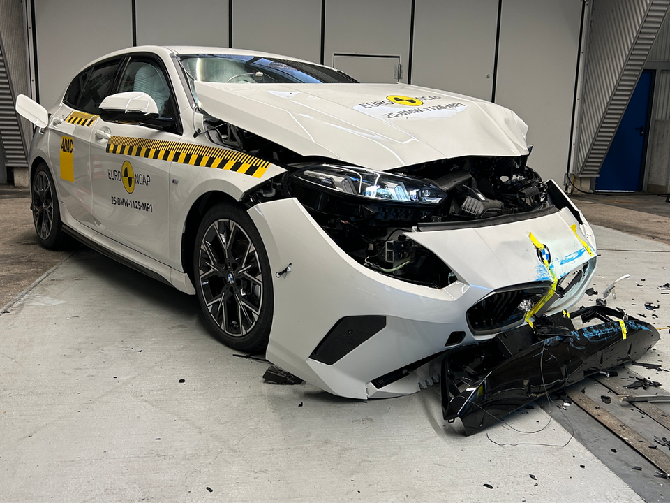 BMW 1 Series after crash testing