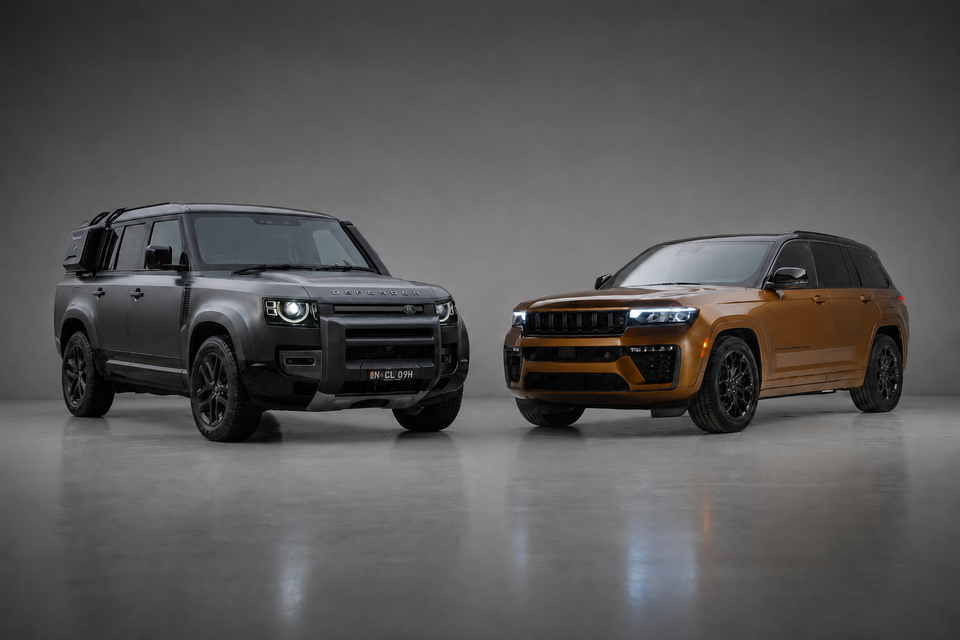 Land Rover Defender and Jeep Grand Cherokee L